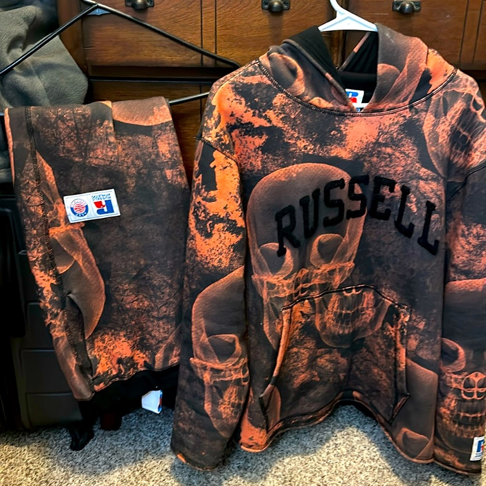 A$ap worldwide x Russell athletic black graphic